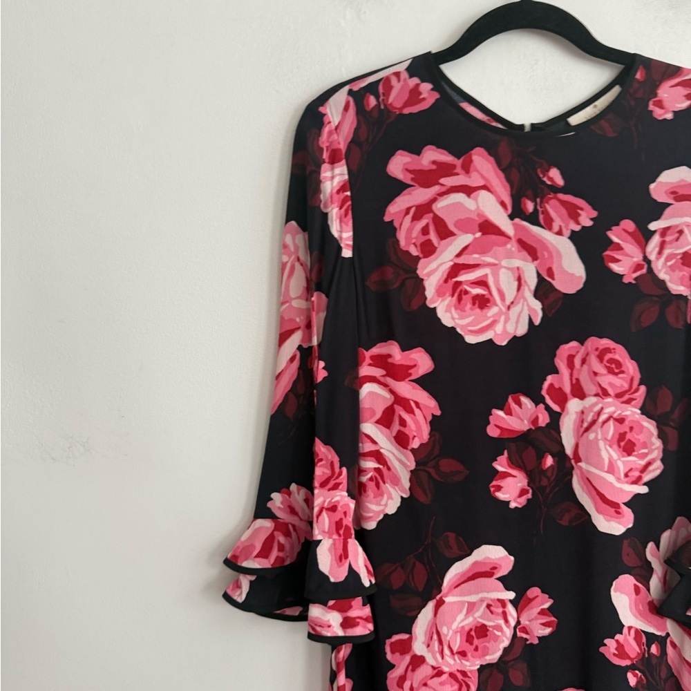 KATE SPADE NY ROSA RUFFLE SHIFT Romantic DRESS XS - Picture 4 of 8